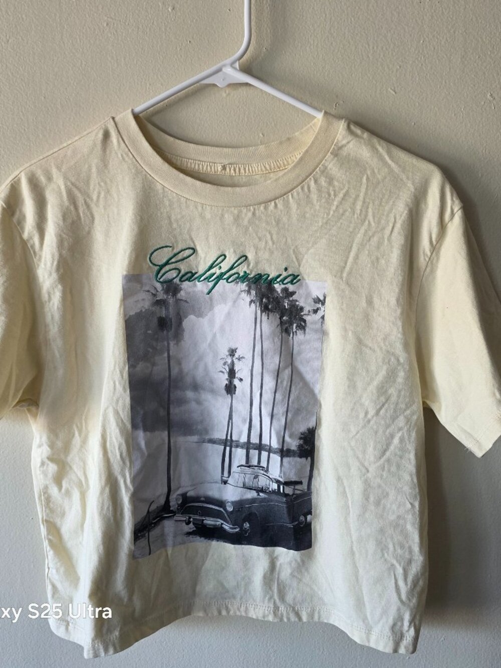 Organic Collective California Womens Cropped T-Shirt Size M